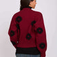 Women Regular Fit Cardigan Burgundy
