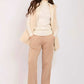 Women Regular Fit Sweat Pants Beige