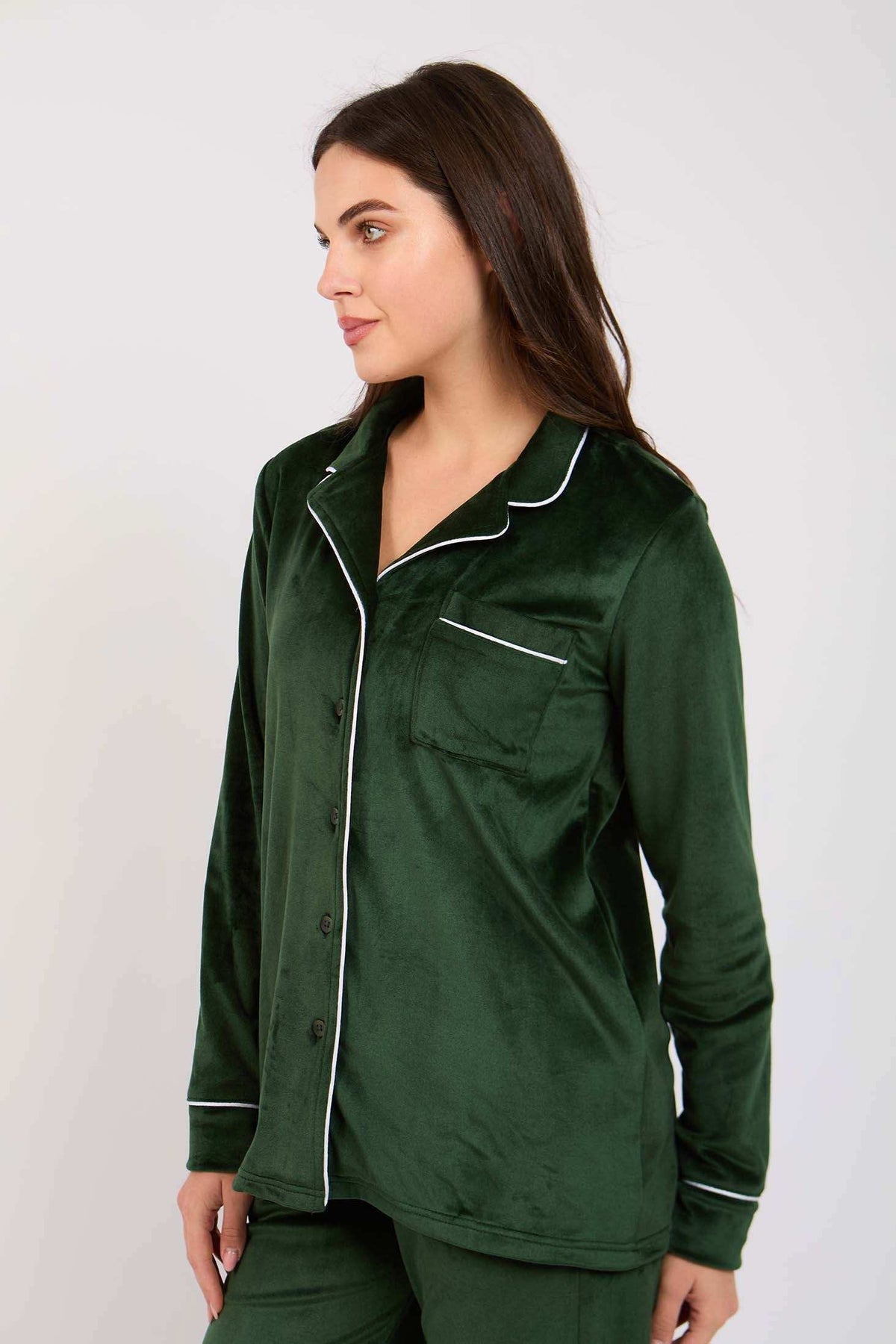Women Regular Fit Pajama Green