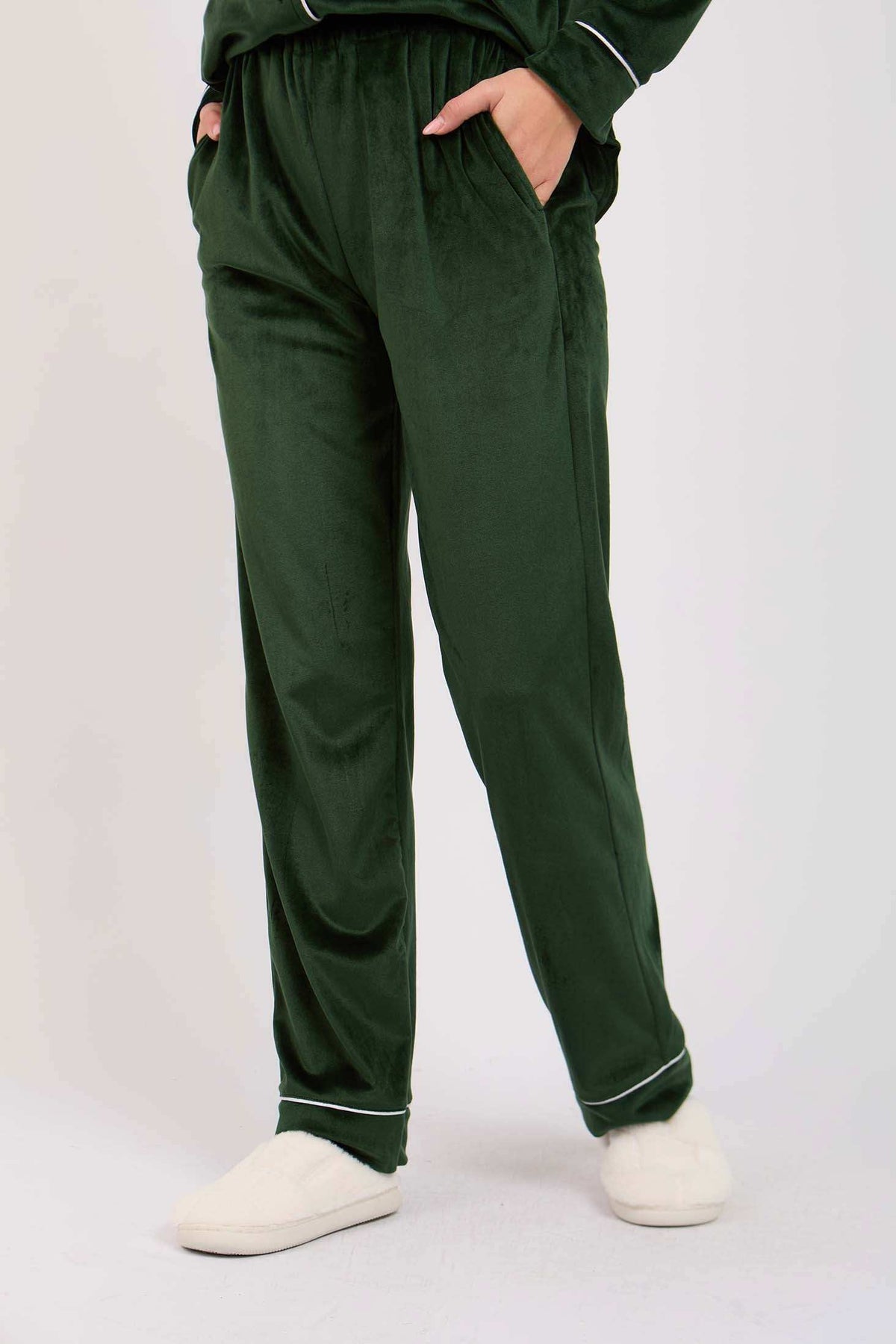 Women Regular Fit Pajama Green