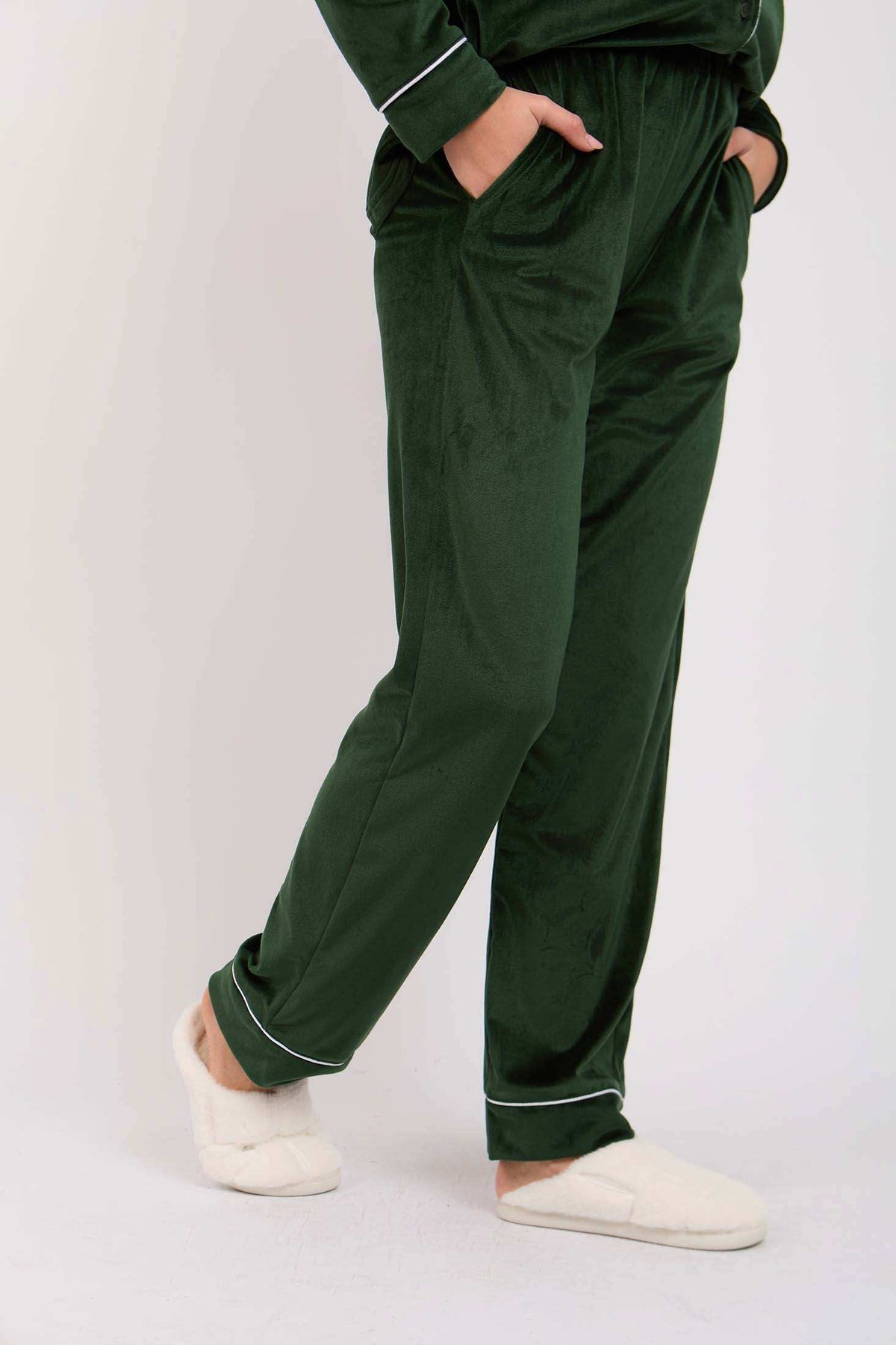 Women Regular Fit Pajama Green