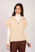 Women Regular Fit Vest Brown
