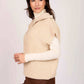 Women Regular Fit Vest Brown