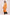 Women Regular Fit Cardigan Orange