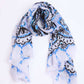 Women Scarf Blue Multicolor