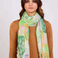 Women Scarf Green Multicolor