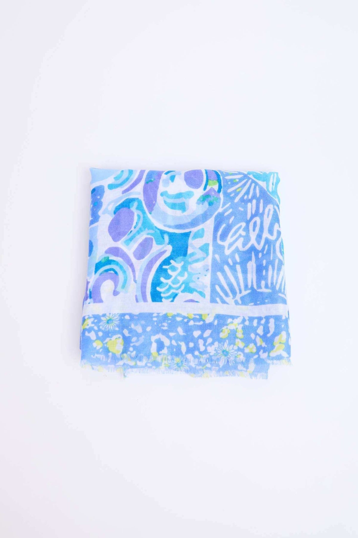 Women Scarf BlueMulticolor
