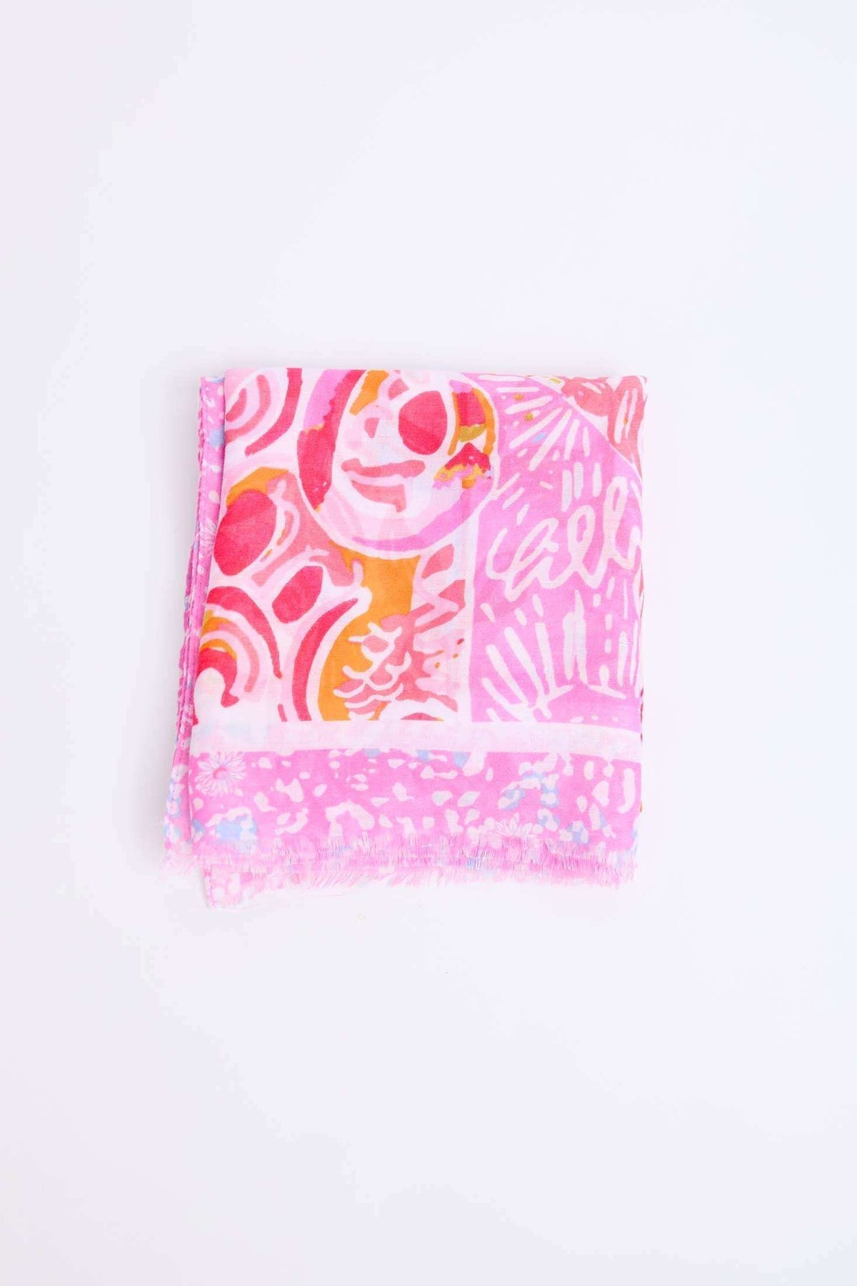 Women Scarf FuchsiaMulticolor