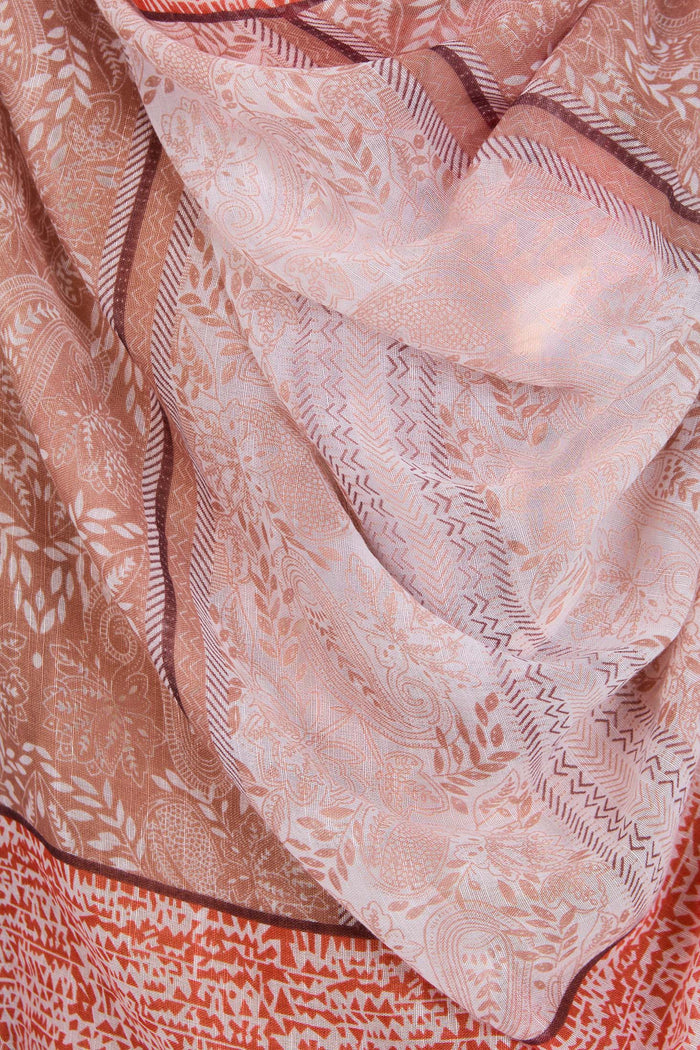 Women's Scarf - Beige Print