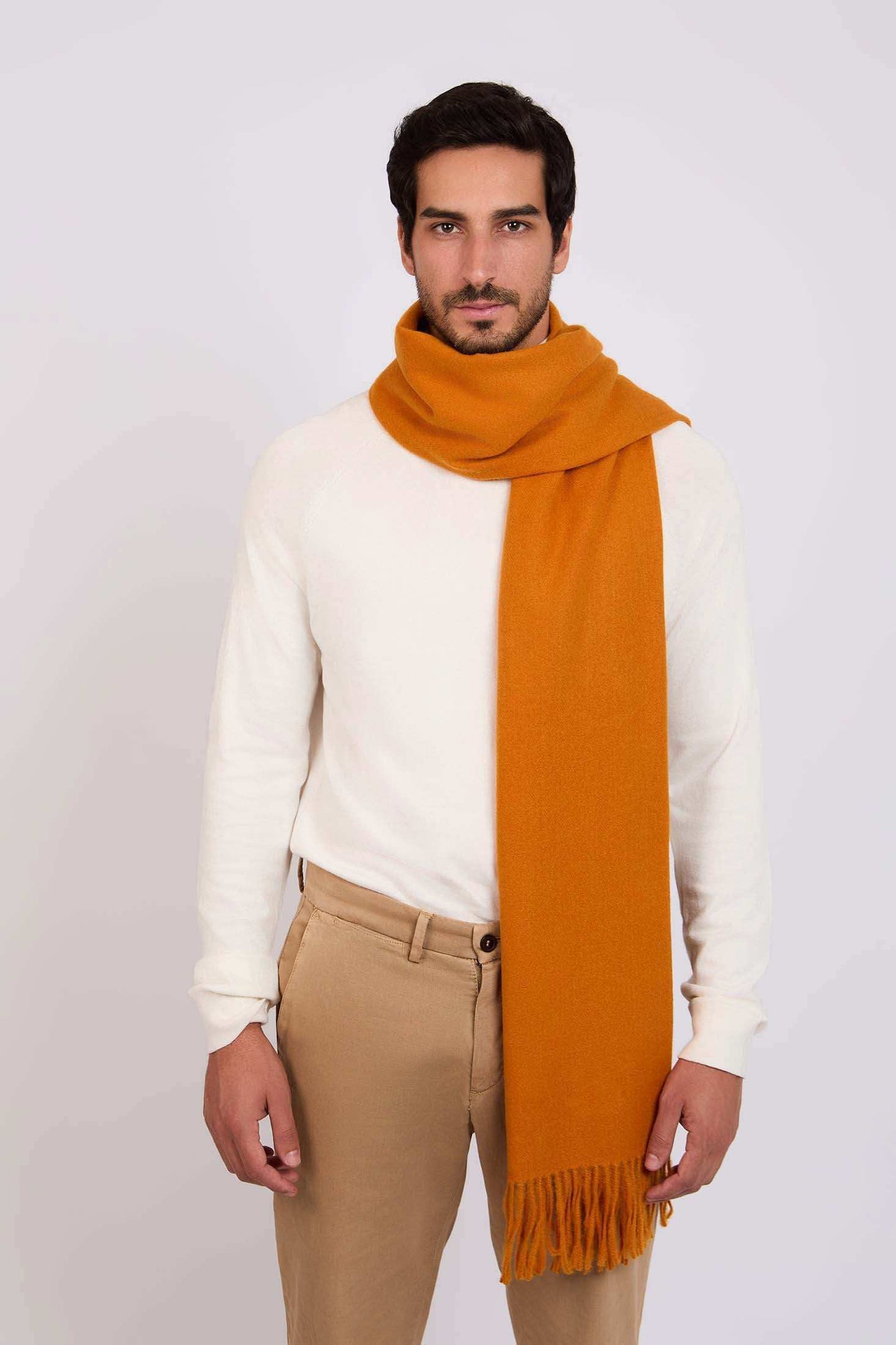 Men Scarf Orange