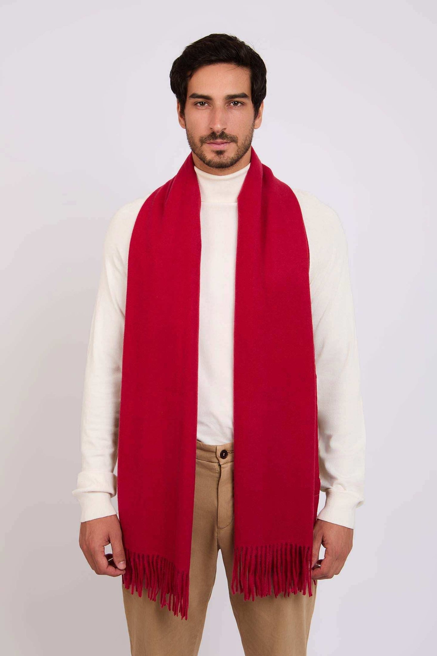 Men Scarf Burgundy