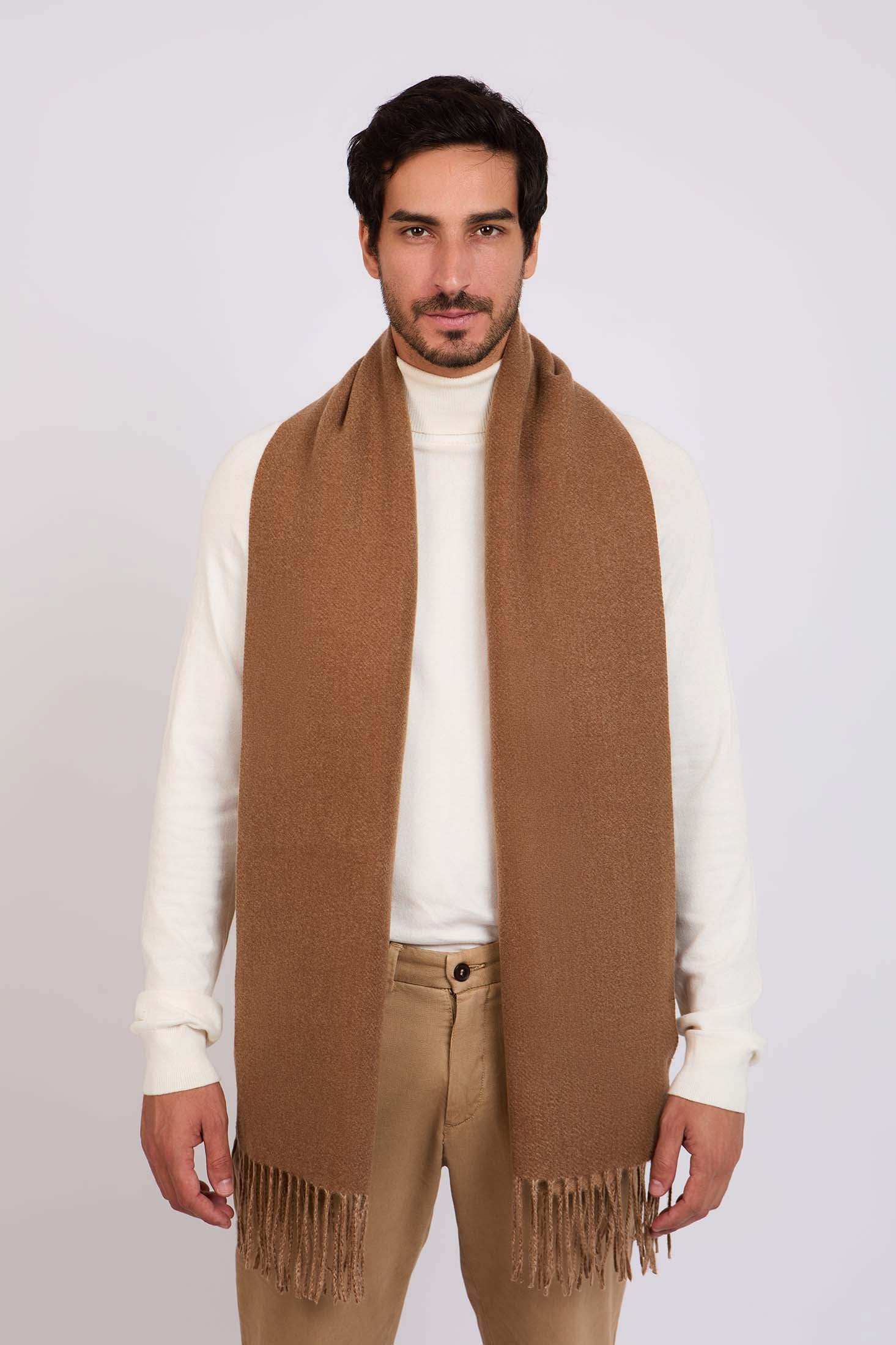 Men Scarf Brown