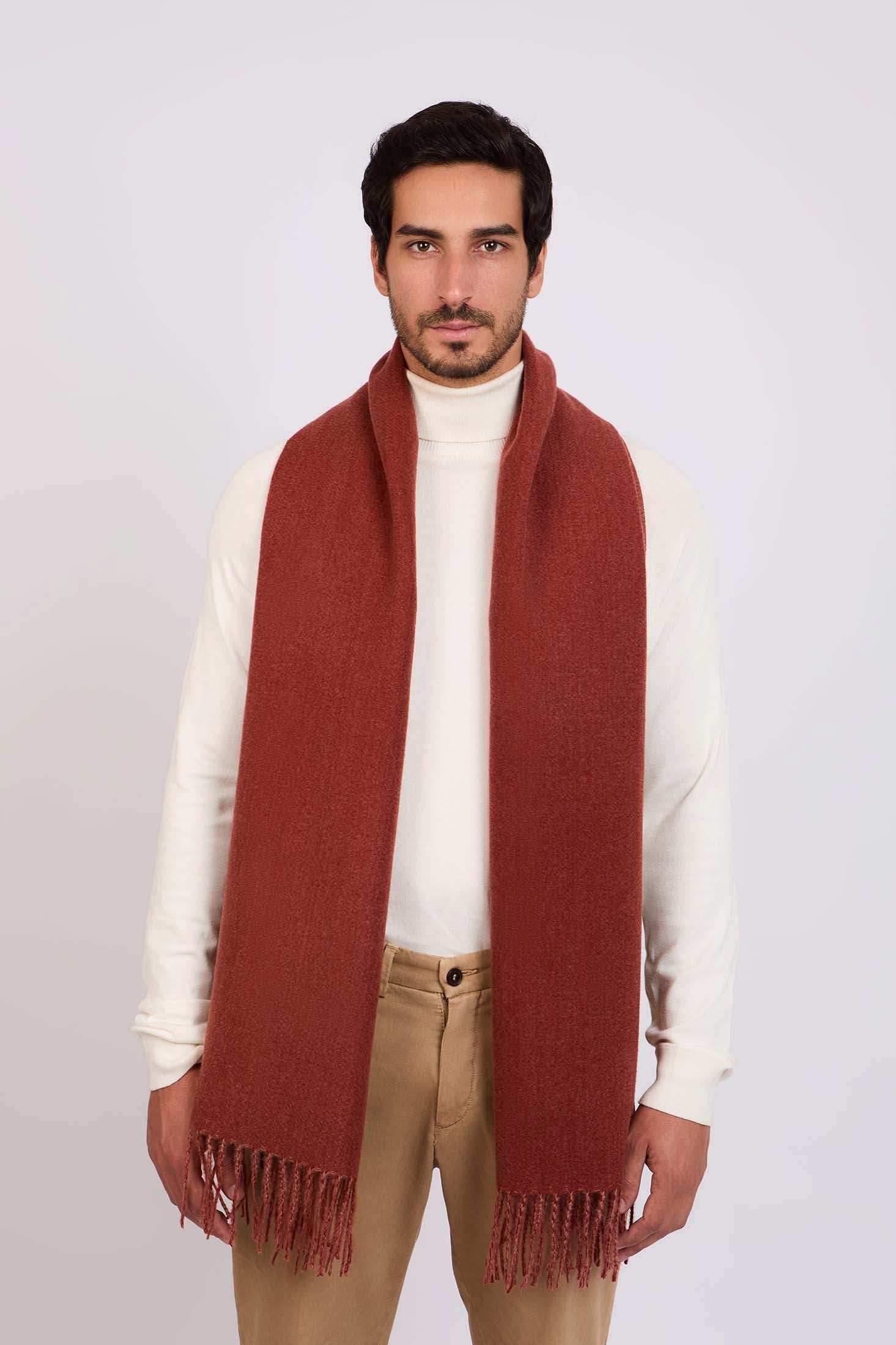 Men Scarf Light Brown