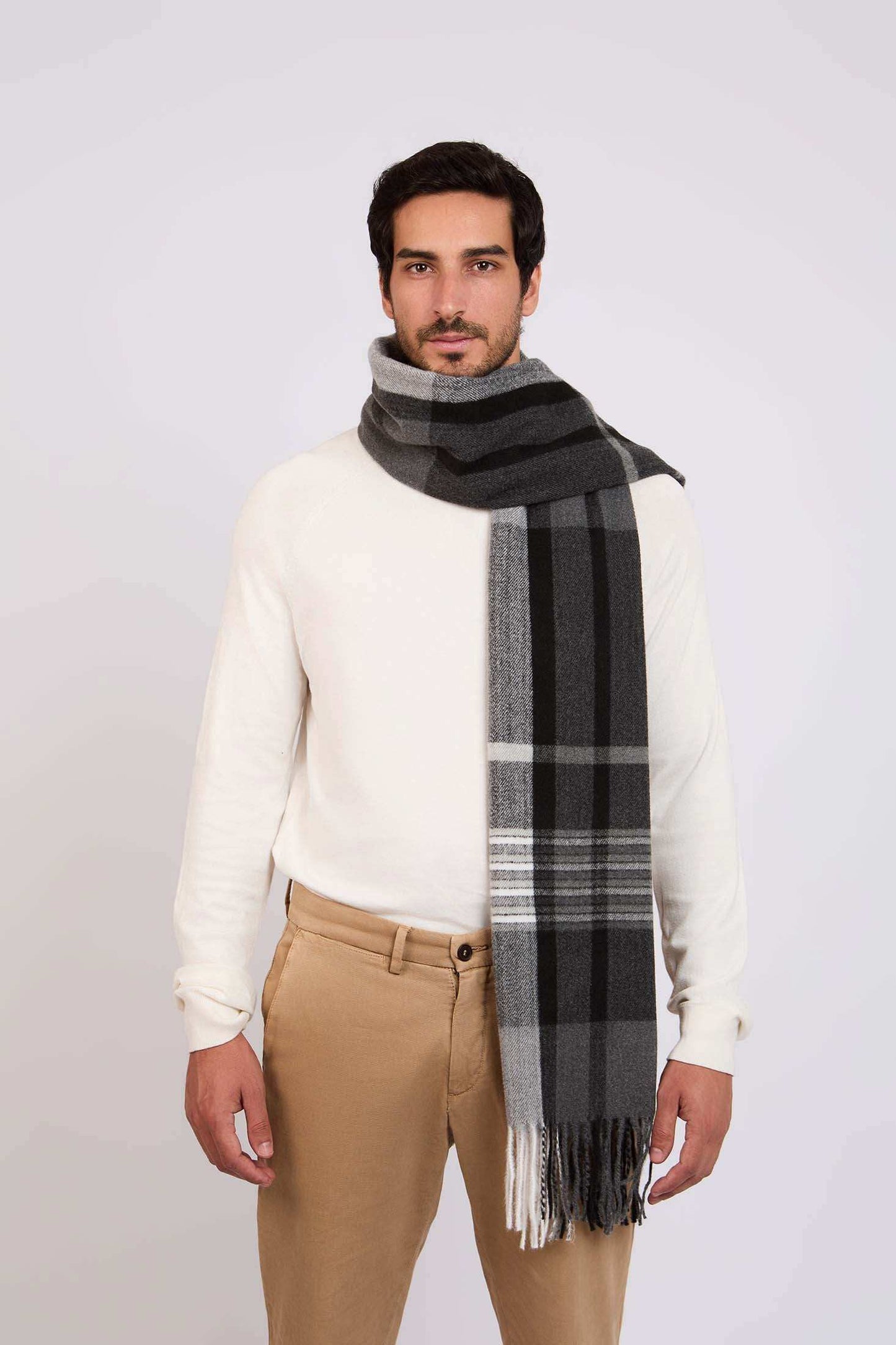 Men Scarf Grey