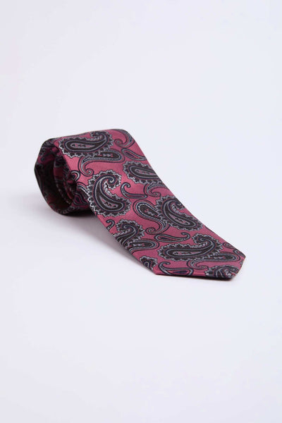 Men Tie - Dark Pink