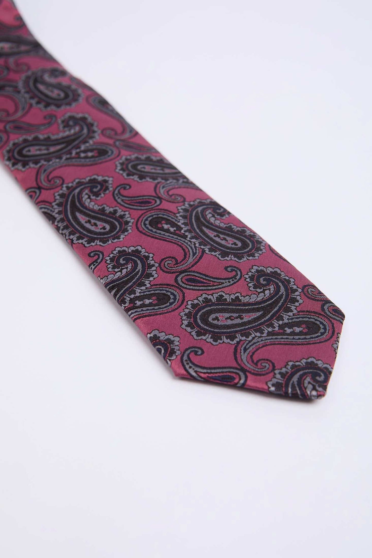 Men Tie Dark Pink