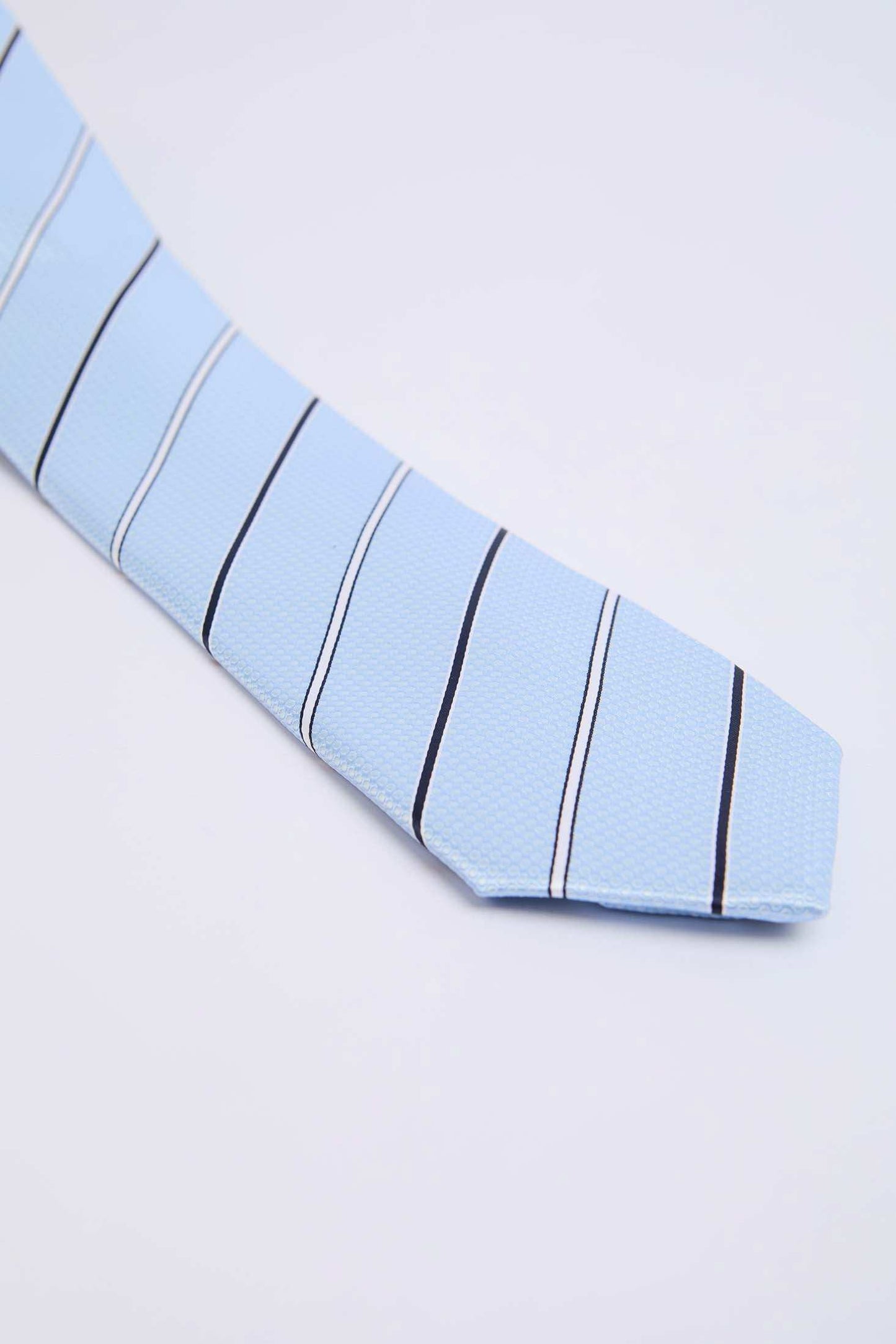 Men Tie Light Blue/Navy