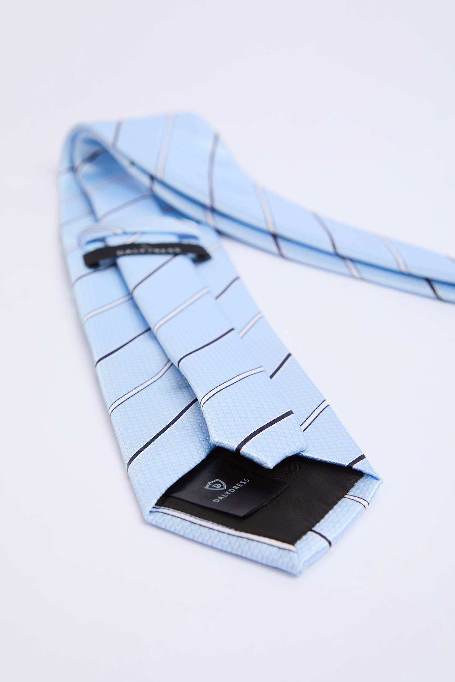 Men Tie Light Blue/Navy