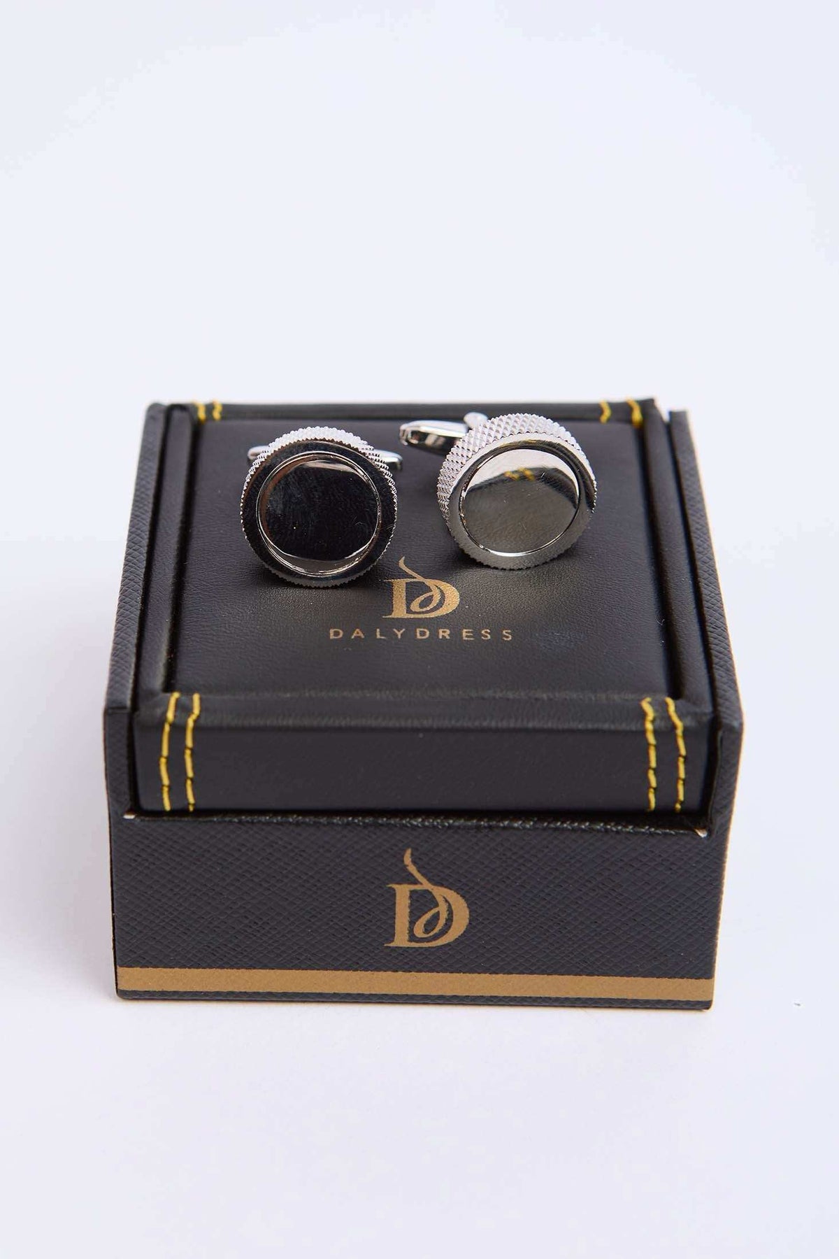 Men Regular Fit Cufflink Grey