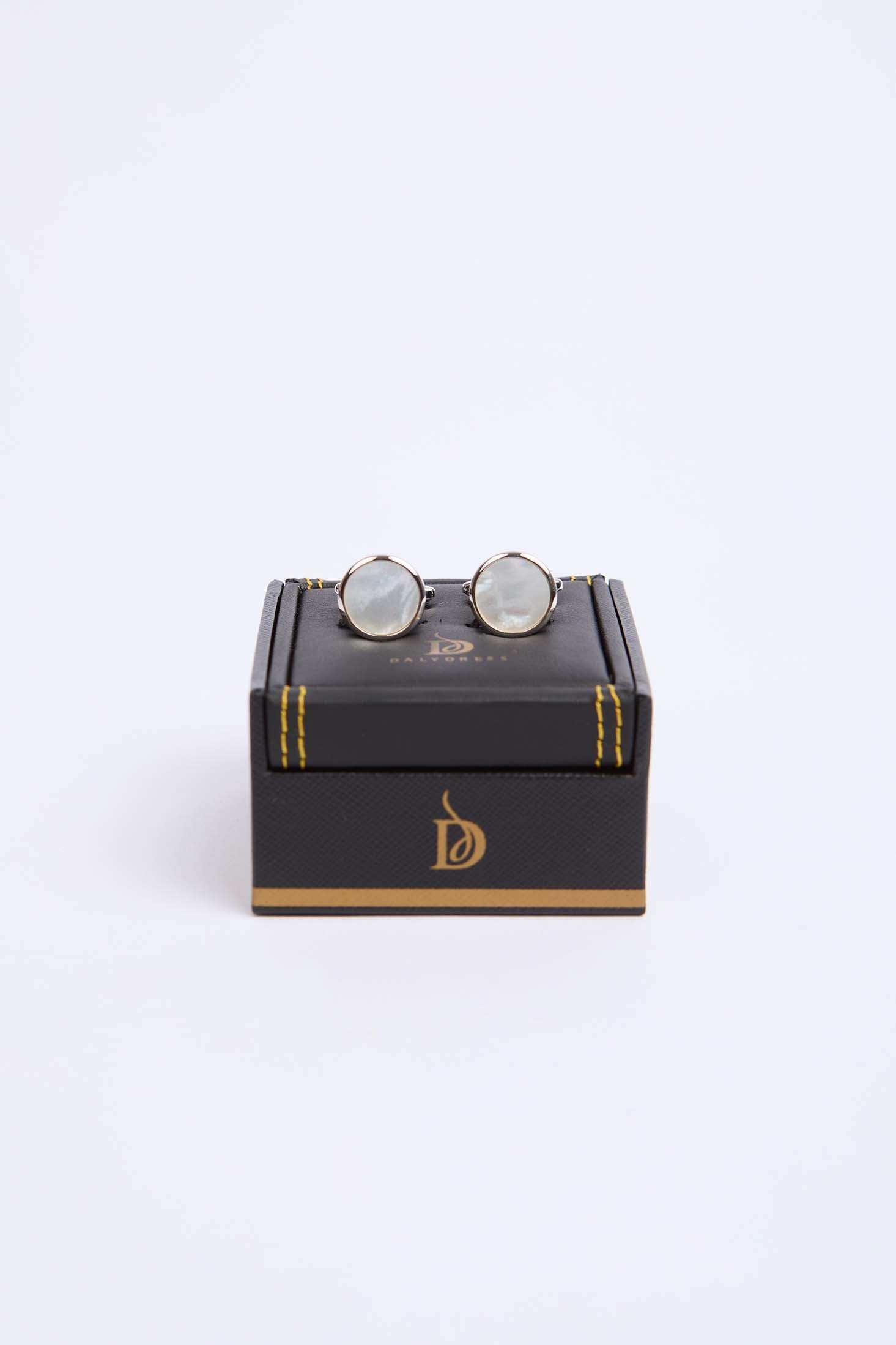 Men Regular Fit Cufflink Grey