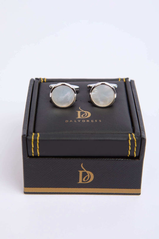 Men Regular Fit Cufflink Grey
