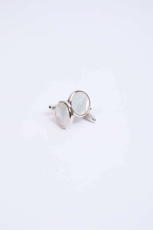 Men Regular Fit Cufflink Grey