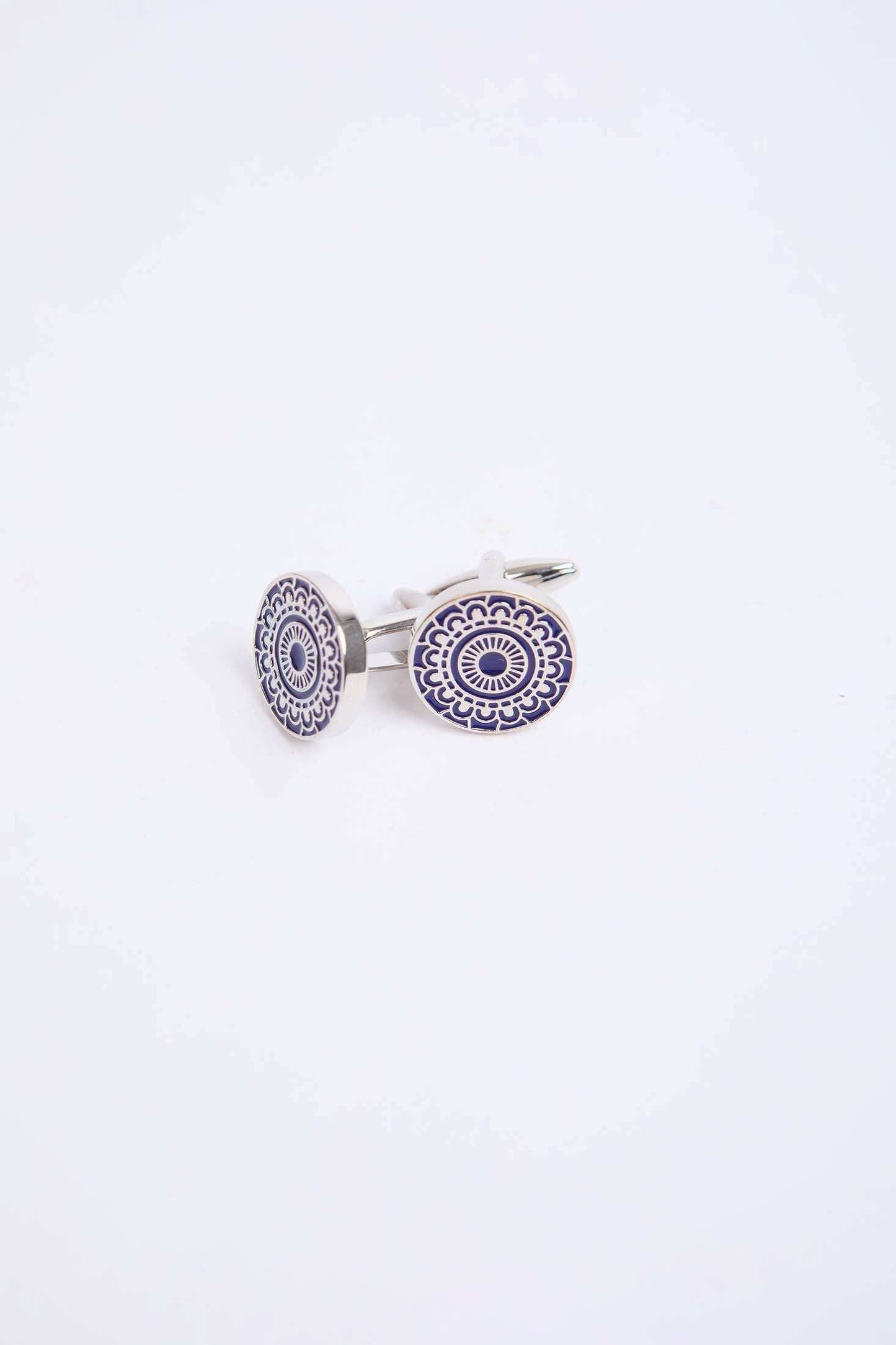 Men Regular Fit Cufflink Grey
