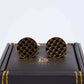 Men Regular Fit Cufflink Gold
