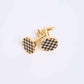 Men Regular Fit Cufflink Gold