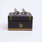 Men Regular Fit Cufflink Grey