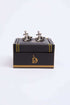 Men Regular Fit Cufflink Grey
