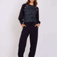 Women Regular Fit Sweatshirt Navy