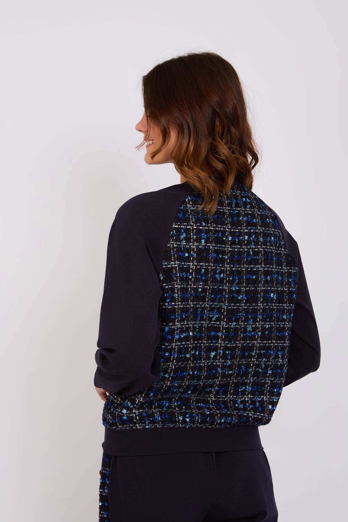 Women Regular Fit Sweatshirt Navy