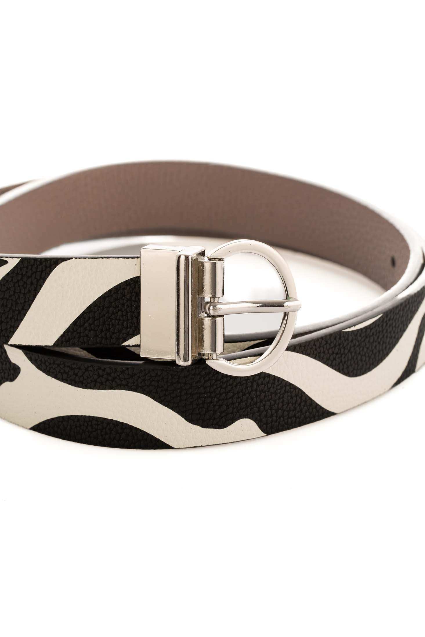 Women Belt Zebra Multicolor