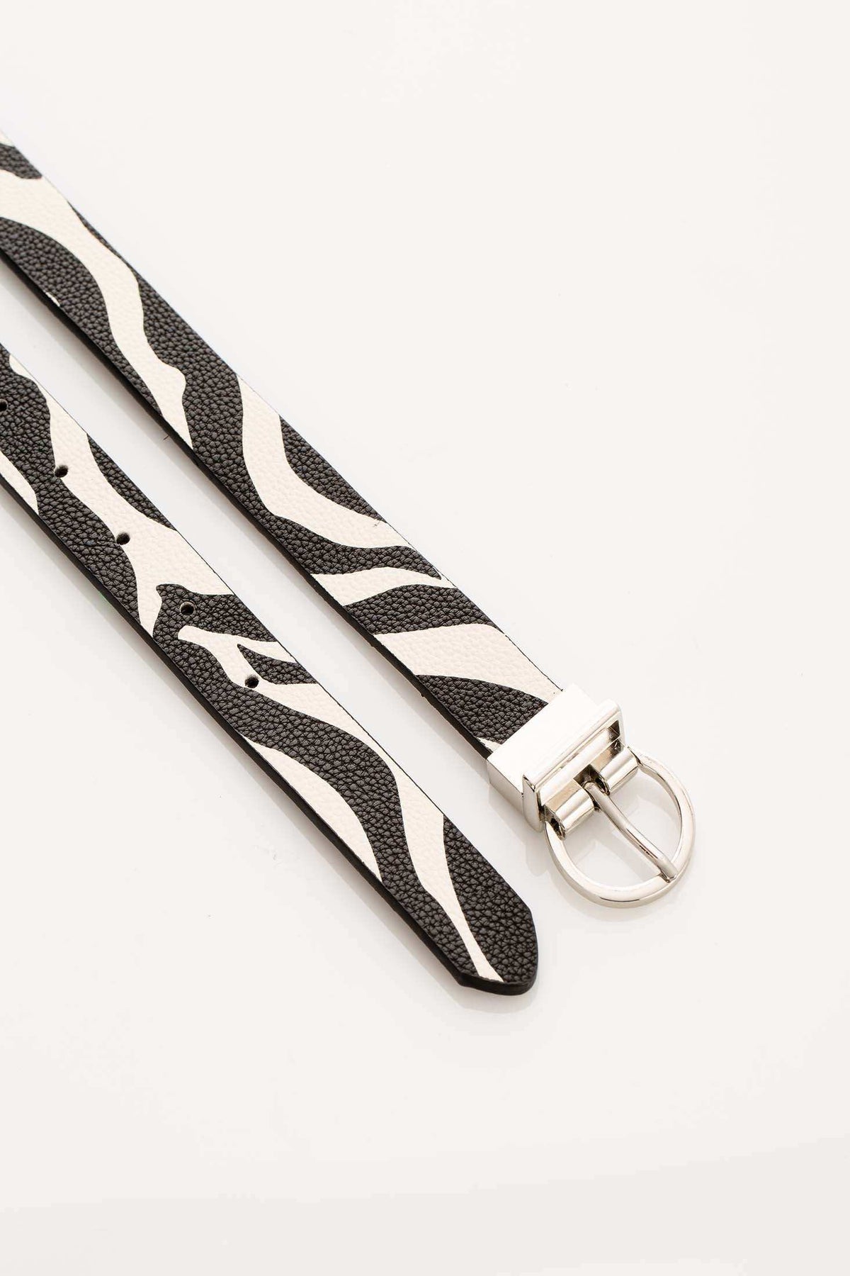 Women Belt Zebra Multicolor