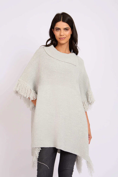 Women Regular Fit Cape - Grey