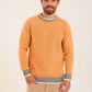 Men Pullover Regular Fit Orange