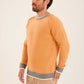 Men Pullover Regular Fit Orange