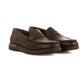 Solid Leather Slip On Shoes