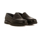Solid Leather Slip On Shoes