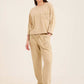 Regular Fit Comfy Pants with Perforated Pockets