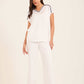 Lightweight Short Sleeves Tee with Stitched Robe