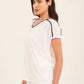 Lightweight Short Sleeves Tee with Stitched Robe