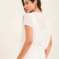 Lightweight Short Sleeves Tee with Stitched Robe
