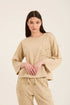 Relaxed Fit Slip On Tee with Perforated Pocket
