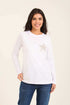 Strassed Star Long Sleeves Cotton Tee