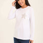 Strassed Star Long Sleeves Cotton Tee