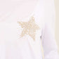 Strassed Star Long Sleeves Cotton Tee