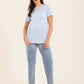 Embellished Rhinestone Crew Neck Tee
