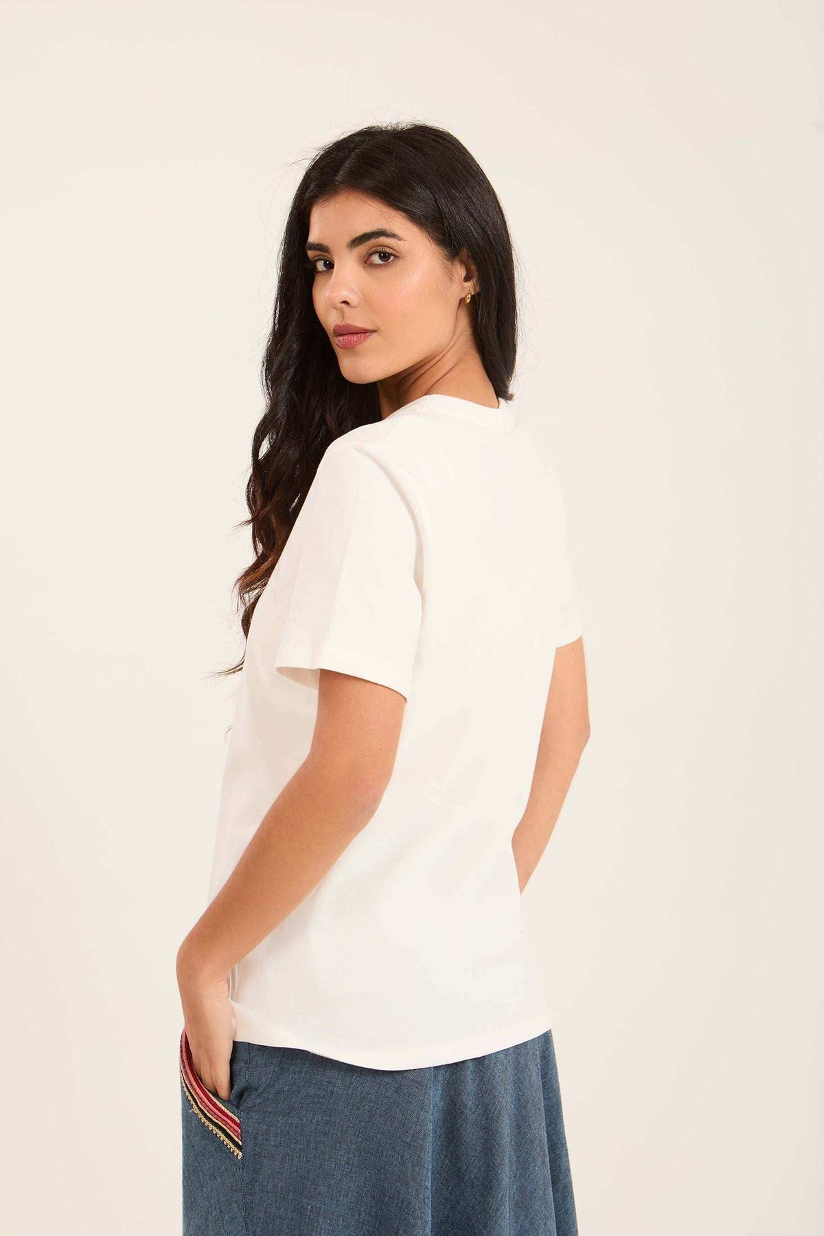 Short Sleeves Printed Cotton Tee